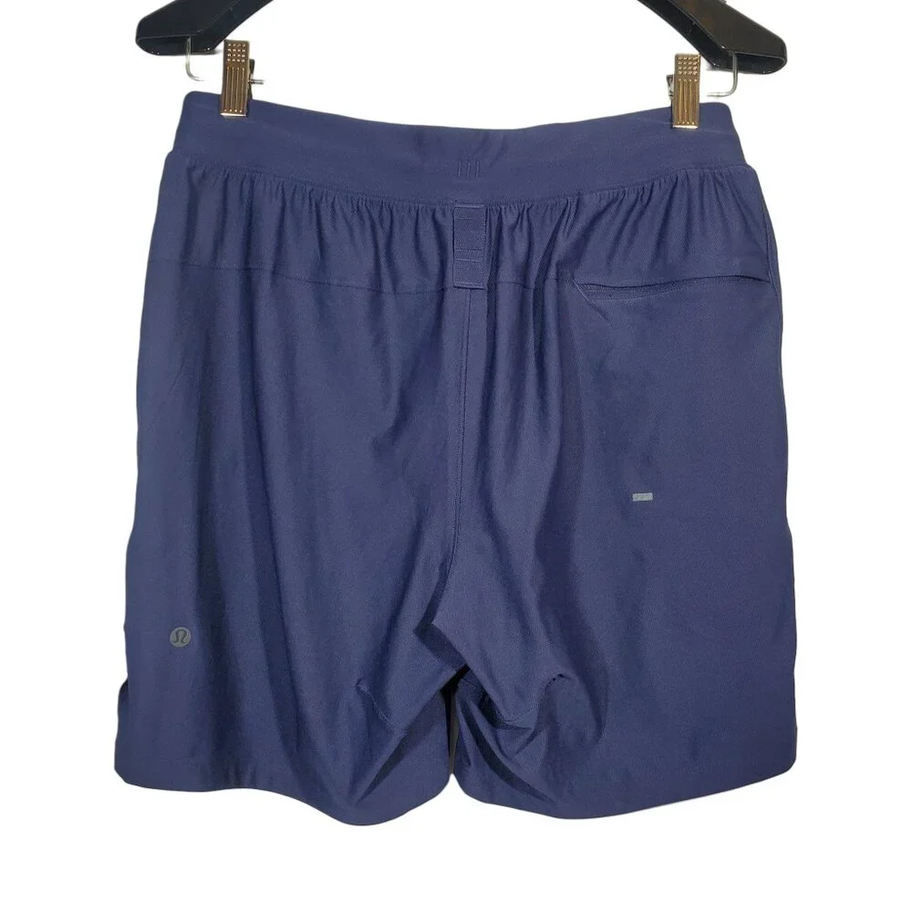 Lululemon License To Train Short 7” Linerless Men's S Navy Blue Gym Workout
